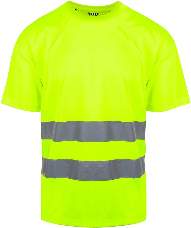 Neon gul refleks T-shirt m. Pro-Dry - YOU